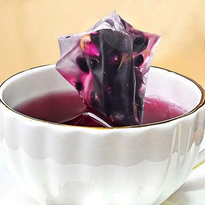 批发黑枸杞桑葚玫瑰茶 三角包茶包女神茶袋泡茶 黑枸杞玫瑰花茶图2