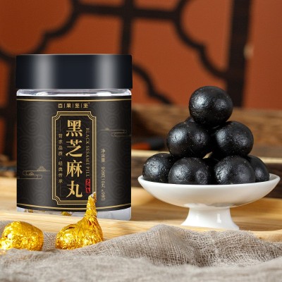 百果坚坚黑芝麻丸独立包装芝麻丸芝麻球黑芝麻工厂直发实力供应链图3