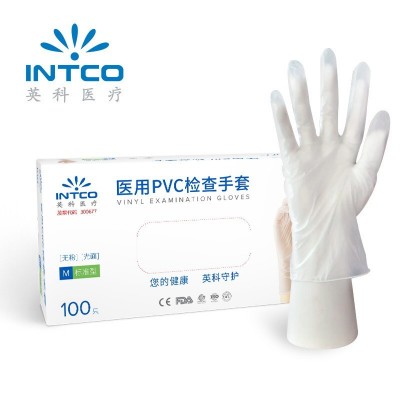 英科一次性医用PVC检查手套医生耐磨工作防护手套批发图5