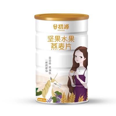 酸奶水果燕麦片代餐粉即食饱腹谷物圈免煮营养早餐罐装牛奶冲饮图5