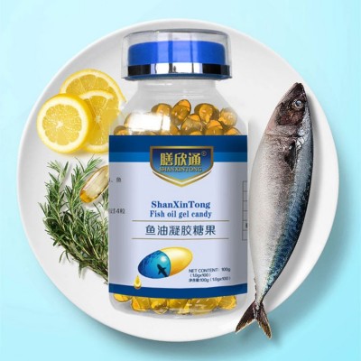 膳欣通鱼油凝胶糖果深海鱼油儿童成人中老年营养鱼油一件代发厂家图3
