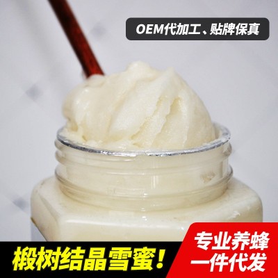 蜂蜜椴树结晶雪蜜500g瓶装椴树蜜厂家直供蜂蜜批发散装蜂蜜花蜜图2