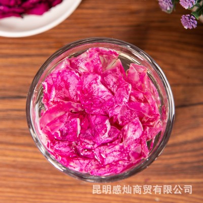 玫瑰墨红玫瑰玫瑰花冠红玫瑰云南丽江食用墨红玫瑰花茶新花批发图2