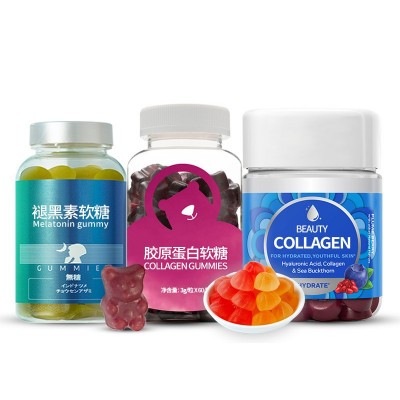 益生菌酵素胶原蛋白 透明质酸钠 褪黑素 玻尿酸软糖oe m贴 牌加工图5