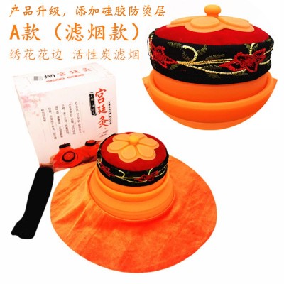 宫廷灸艾灸盒随身灸家用宫寒熏蒸仪器妇科微烟热敷包艾草条图2