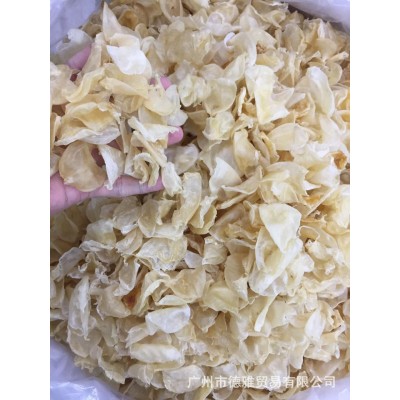 德雅质量批发一德路缅甸鸡蛋胶白花胶不苦大量批发黄花胶一手批发图2