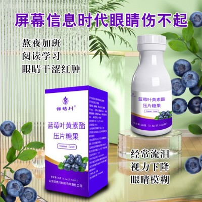 网销爆款蓝莓叶黄素酯压片糖果眼睛干涩熬夜刷剧 源头工厂oem代工图2