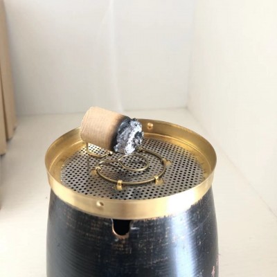 艾柱艾条陈年艾草家用纯艾灸条熏艾灸盒随身灸石臼艾绒艾灸柱批发图3