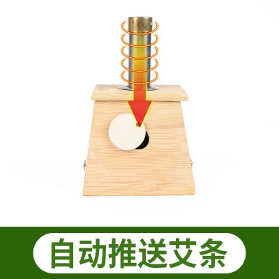 五月五竹制艾灸盒 松紧带批发木制随身灸盒 艾条定制款楠竹艾灸盒图2