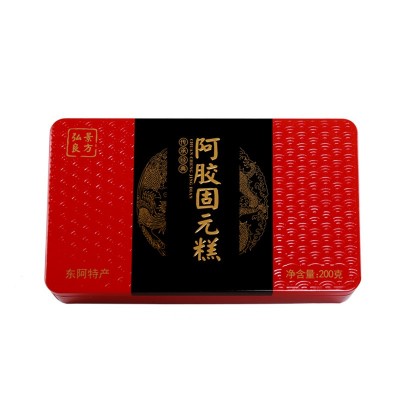 包邮山东东阿特产阿胶糕批发阿胶块铁盒手工阿胶固元糕礼品代发图5