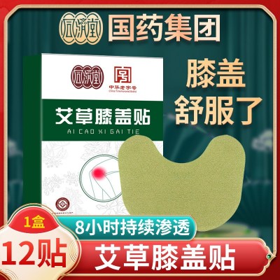 国药集团同济堂艾草膝盖贴 12贴盒装艾叶自发热热敷温灸艾灸贴图1