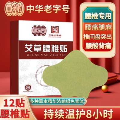 国药集团同济堂艾草腰椎贴 随身温灸8小时自发热腰部艾灸贴批发图3