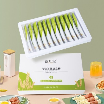 曲线日记 谷物酵素粉 膳食纤维水果孝素综合果蔬五谷杂粮营养酵素图3