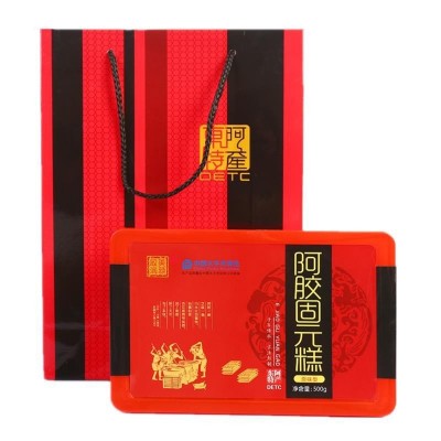 东阿县厂家批发阿胶糕 铁盒PVC盒阿胶固元糕驴皮即食红枣枸杞阿胶图4