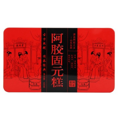 东阿特产阿胶糕500克一盒铁盒装阿胶固元糕厂家批发驴皮阿胶片块图4