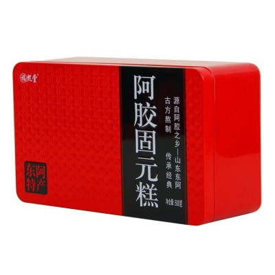 东阿批发阿胶糕500g铁盒装阿胶山东原产驴皮胶块片熬制即食固元膏图2