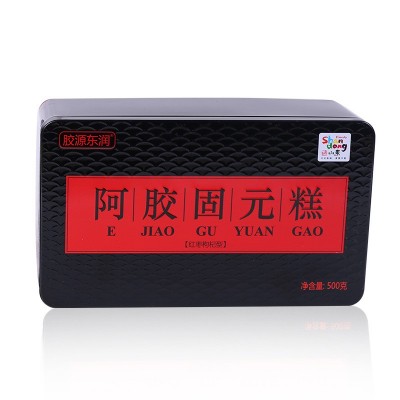 阿胶糕即食阿胶固元糕500g铁盒装阿胶固元膏一件代发图4