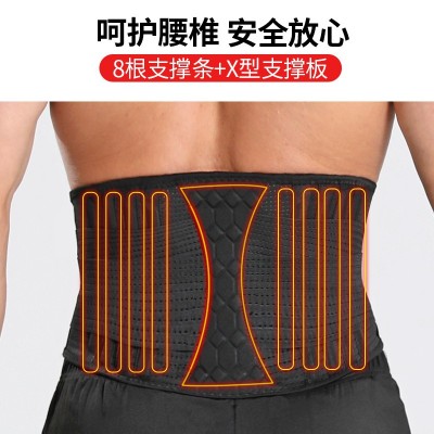 运动健身举重深蹲护腰带保暖透气束腰瑜伽暴汗加压支撑塑身收腹带图2