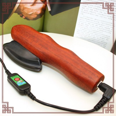 天然砭石刮痧刀刮痧板电热脸部眼部美容提升刮刮拨经棒按摩温灸仪图3