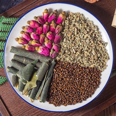 冬瓜荷叶茶原料 玫瑰荷叶决明子组合花茶包装 代用茶OEM贴牌生产图5