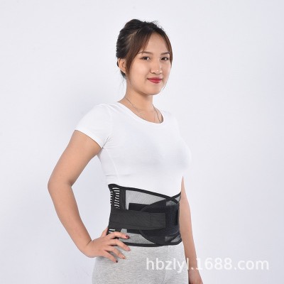 护腰带腰托男女运动健身夏季腰托腰部绑带束缚带薄款网孔透气图2