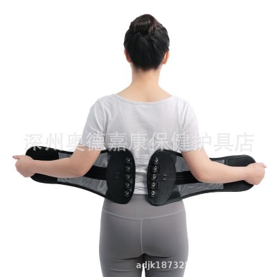 滑轮拉绳护腰固定带可调节腰托牵引腰围 厂家现货 腰椎固定支撑器图2