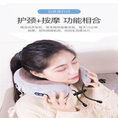 U型揉捏按摩器颈椎按摩仪颈部按摩器电动护颈仪器智能U型按摩枕图3