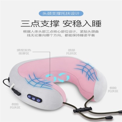 U型揉捏按摩器颈椎按摩仪颈部按摩器电动护颈仪器智能U型按摩枕图4