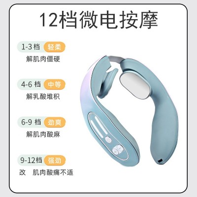 跨境批发颈椎按摩仪家用电动智能脖子护颈仪脊椎脉冲肩颈部护颈仪图2