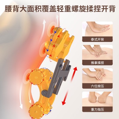 颈椎按摩器多功能颈部背部腰部按摩靠垫揉捏电动按摩枕按摩椅垫图4