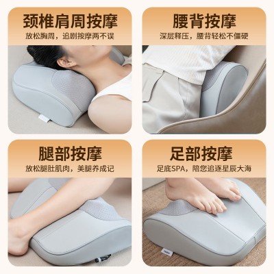 跨境颈椎按摩枕头电动肩颈按摩器腿腰部按摩仪车载家用靠垫代批发图2