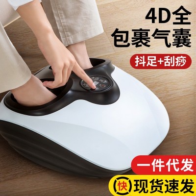 全自动足疗机揉捏家用足底足部脚底腿部按摩器全包裹加热足疗仪