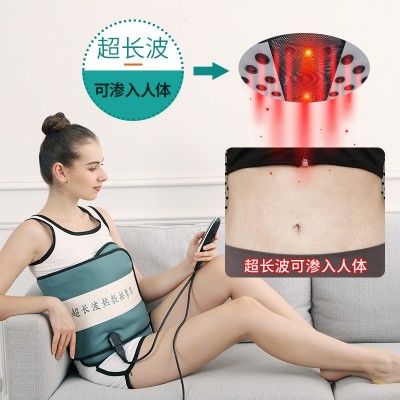 超长波热敷按摩带能量微电流腰带减肥带震动热敷燃脂带瘦肚子神器图2