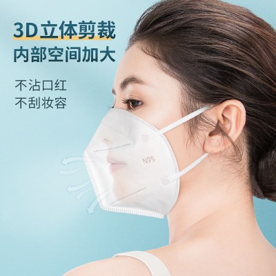 海氏海诺n95型医用防护口罩医疗级别一次性3d立体成人儿童白色图4