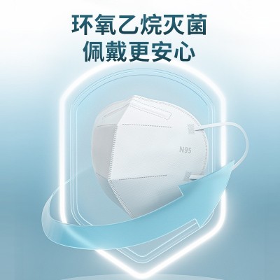 海氏海诺n95型医用防护口罩医疗级别一次性3d立体成人儿童白色图3