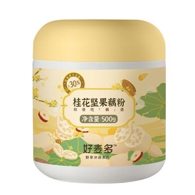 好麦多奇亚籽桂花坚果藕粉羹罐装正品莲藕粉冲泡即食营养代餐食品图5