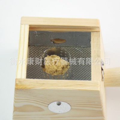 木质艾灸盒随身灸单柱可调温木制温灸器 艾绒艾柱艾条艾灸器图3