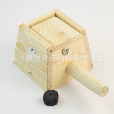 木质艾灸盒随身灸单柱可调温木制温灸器 艾绒艾柱艾条艾灸器图4