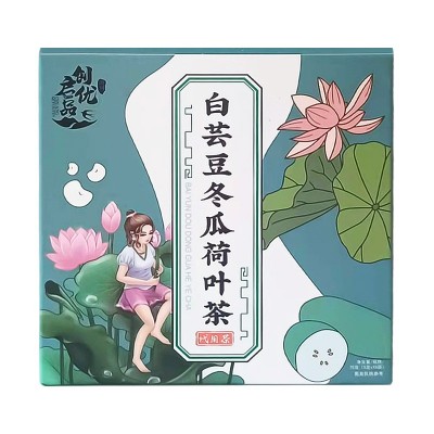 白芸豆冬瓜荷叶茶 白芸豆膳食纤维片断碳水饱腹少油抖音爆款图5