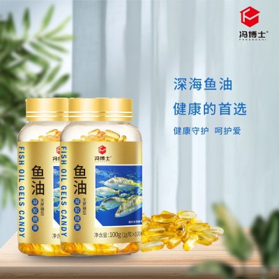 冯博士 厂家直销深海鱼油软胶囊正品现货中老年保健品无蔗糖100粒图2