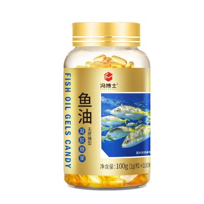 冯博士 厂家直销深海鱼油软胶囊正品现货中老年保健品无蔗糖100粒图5