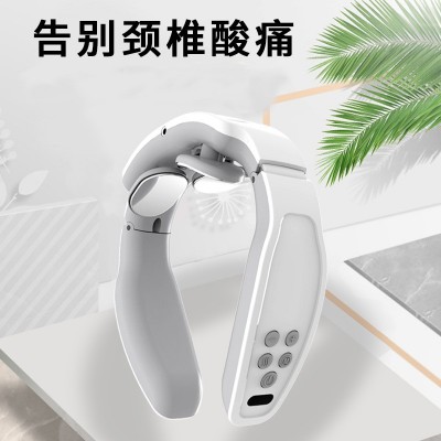 颈椎按摩器肩腰部、颈部智能电动颈肩按摩仪脖子、肩颈揉捏护颈仪图1