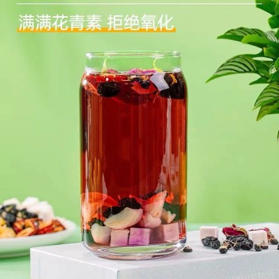 早C晚A茶 柠檬刺梨茶 桑葚玫瑰黑枸杞茶百合茯苓玫瑰花茶一件代发图3