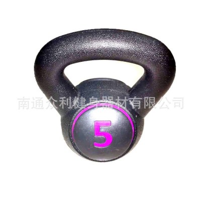 女士健身运动 PE无味竞技 灌沙壶铃 30磅 水泥组合套装 提壶哑铃图2