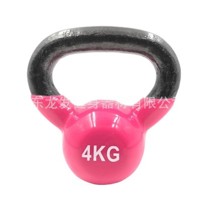 工厂定制欧美男士健身浸塑壶铃KettleBell图3