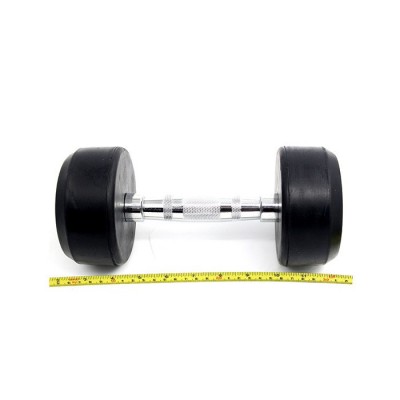 会军 家用高档橡胶哑铃 健身房专用固定哑铃 （275kg/套）图3