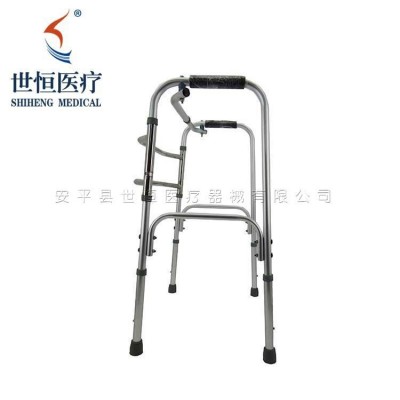 助行器工厂批发不锈钢助行器 老年人走路辅助拐杖 可调高低助行器图4