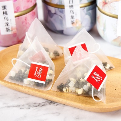 蜜桃乌龙茶花果茶绿茶三角包罐装礼品组合水果调味茶厂家批发图4