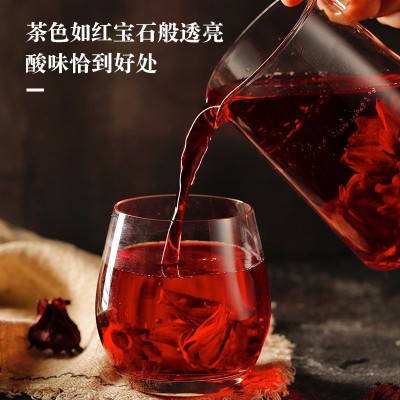 洛神花 云南玫瑰茄整朵冻干碎条花茶热卖新货源头工厂批发代发图3