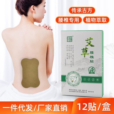 蕲都御艾堂艾草腰椎贴 家用12贴自发热蕲艾艾草贴 厂家一件代发图2